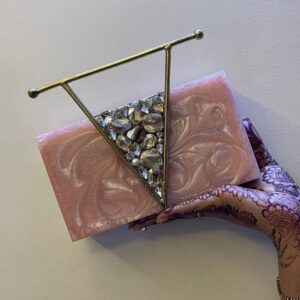 Pink Resin Acrylic Clutch