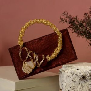 Luxury resin stone handbag